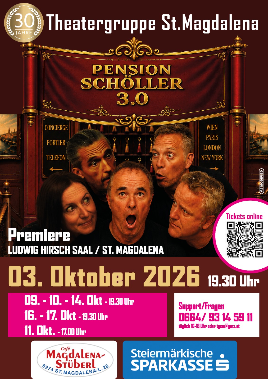Plakat: Pension Schöller 3.0 – Theatergruppe St. Magdalena